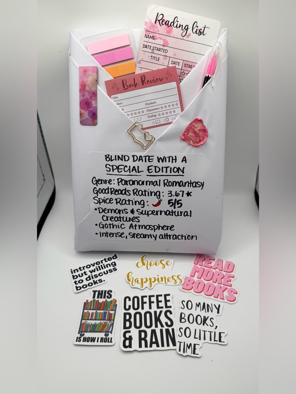 Blind Date with a Special Edition #3 - Paranormal Romantasy Book+Accessories Set